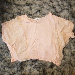 Peach crop top